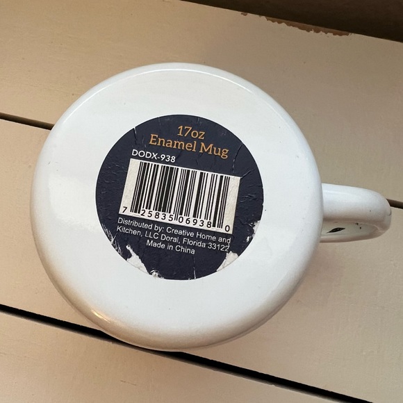 Enamel Mug Floral Skull “Dia de Los Muertos” 17oz - Picture 8 of 8